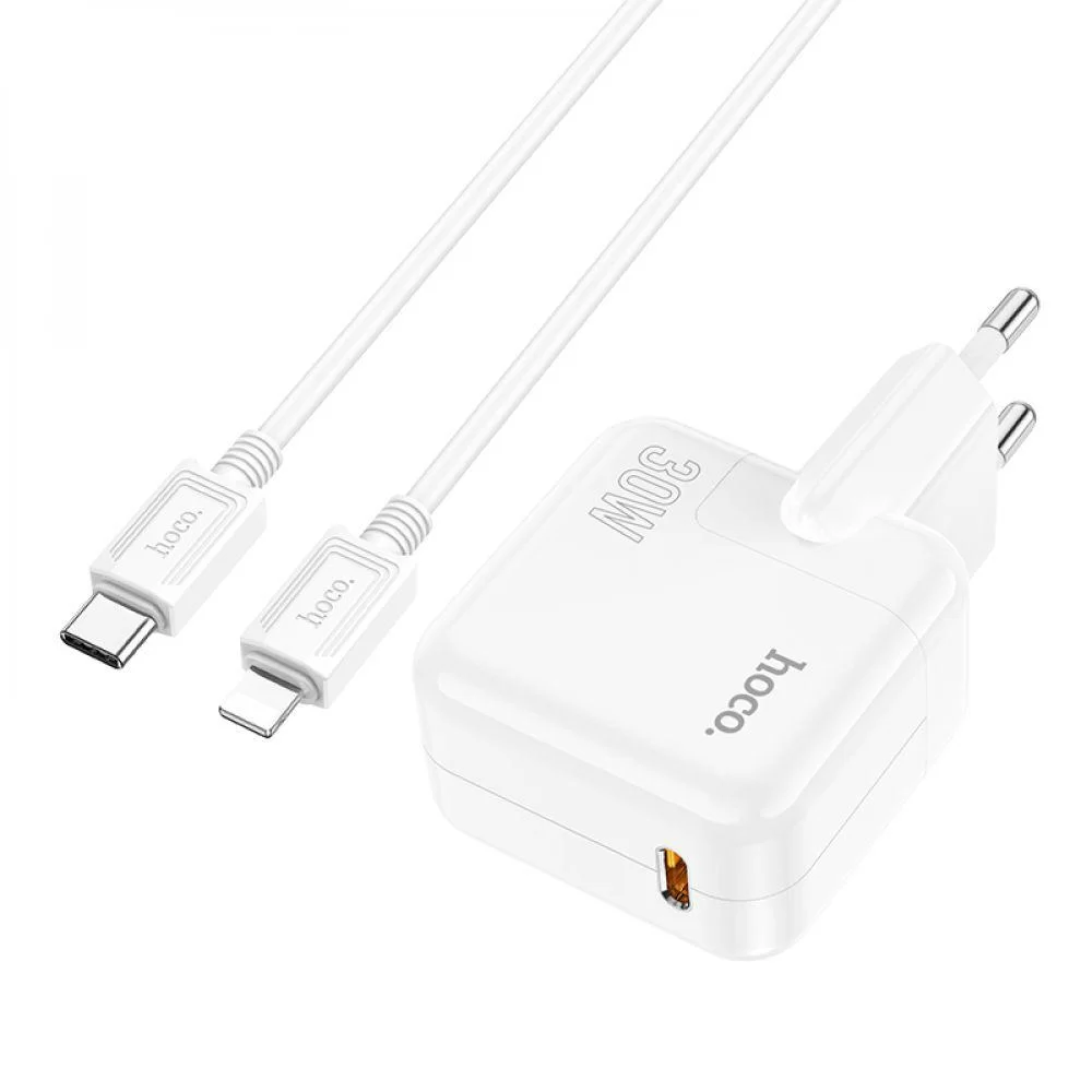 Мережевий Зарядний Пристрій Hoco C112A Advantage PD30W Type-C to Lightning