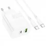 Мережевий Зарядний Пристрій Borofone BA75A Powerfull PD+QC 30W Type-C to Type-C