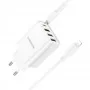 Мережевий Зарядний Пристрій Borofone BA79A Clever PD20W/QC (1C3A) Type C to Lightning