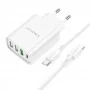 Мережевий Зарядний Пристрій Borofone BA79A Clever PD20W/QC (1C3A) Type C to Type C