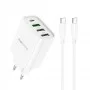 Мережевий Зарядний Пристрій Borofone BA79A Clever PD20W/QC (1C3A) Type C to Type C
