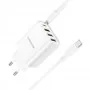 Мережевий Зарядний Пристрій Borofone BA79A Clever PD20W/QC (1C3A) Type C to Type C