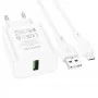 Мережевий Зарядний Пристрій Borofone BA72A Spring QC3.0 Micro