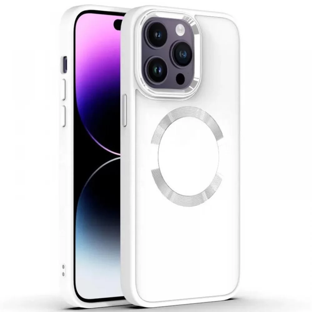 TPU чохол Bonbon Metal Style with MagSafe для Apple iPhone 15 Pro (6.1