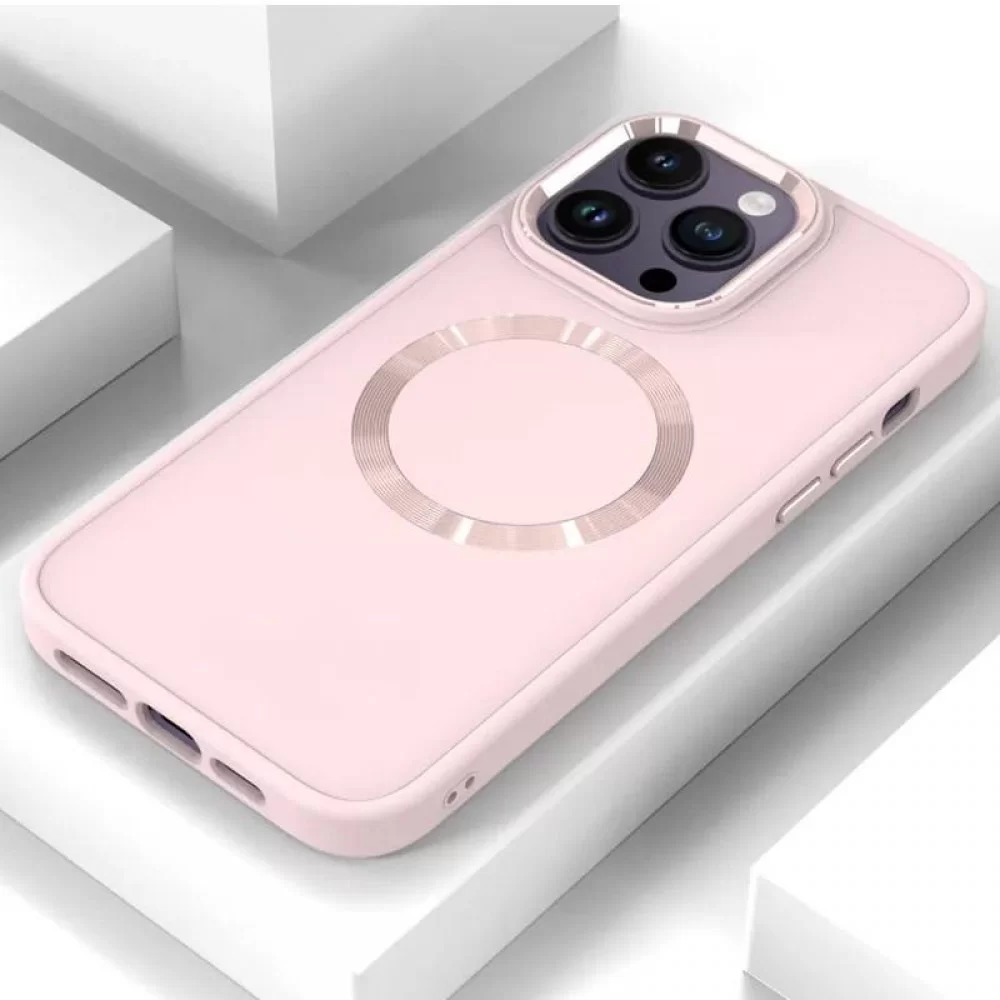 TPU чохол Bonbon Metal Style with MagSafe для Apple iPhone 15 Pro (6.1
