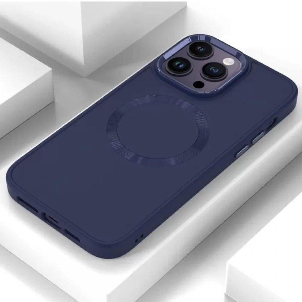 TPU чохол Bonbon Metal Style with MagSafe для Apple iPhone 15 Pro (6.1