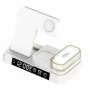 Бездротовий Зарядний Пристрій JJT-S37 5in1+Lamp/Alarm Clock 30W S version