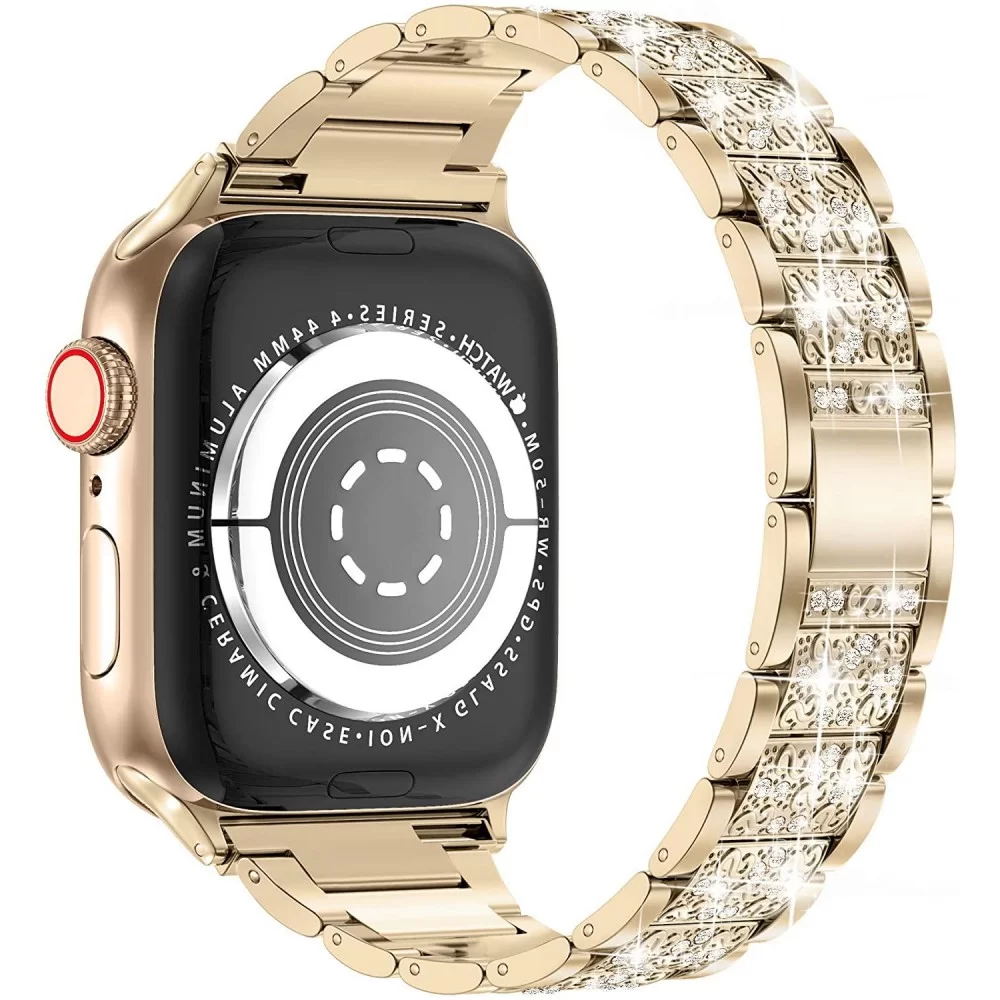 Металлический ремешок STR 3-bead Diamond Metal Band for Apple Watch 41/40/38 mm - Black