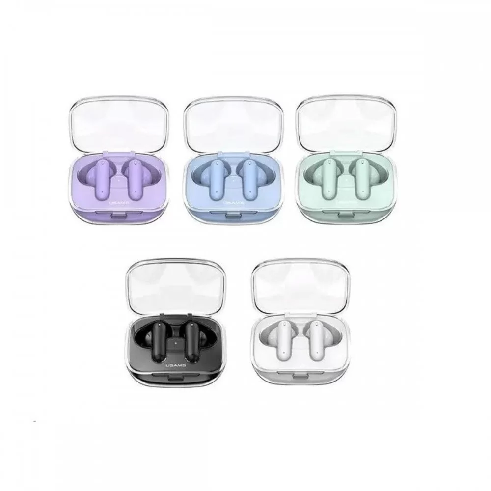 Навушники Usams US-BE16 Transparent TWS Earbuds -- BE Series BT5.3 Black (BHUBE01)