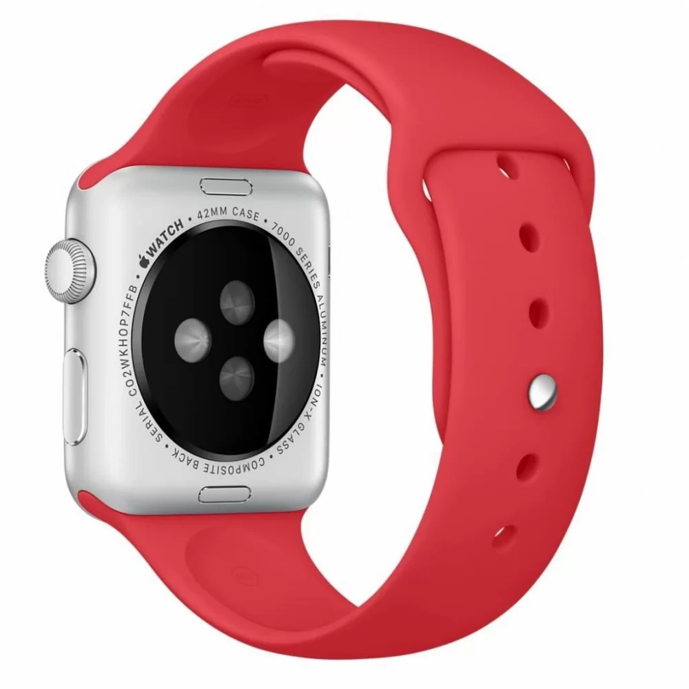 Силиконовый спортивный ремешок STR Sport Band для Apple Watch 49/42/44/45 mm (S/M) - White