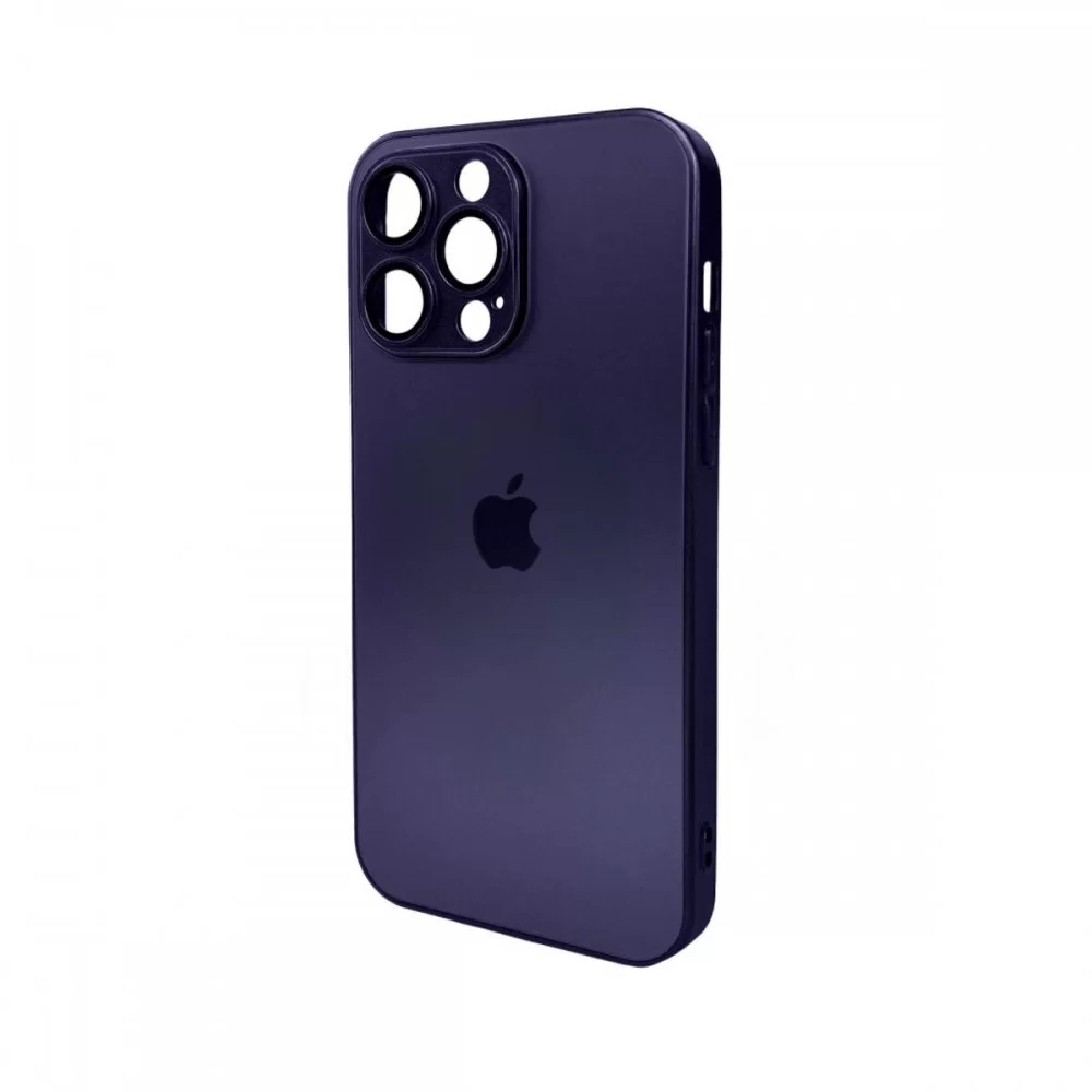 Чохол для смартфона AG Glass Matt Frame Color Logo for Apple iPhone 14 Pro Max Deep Purple (AGMattFrameiP14PMPurple)