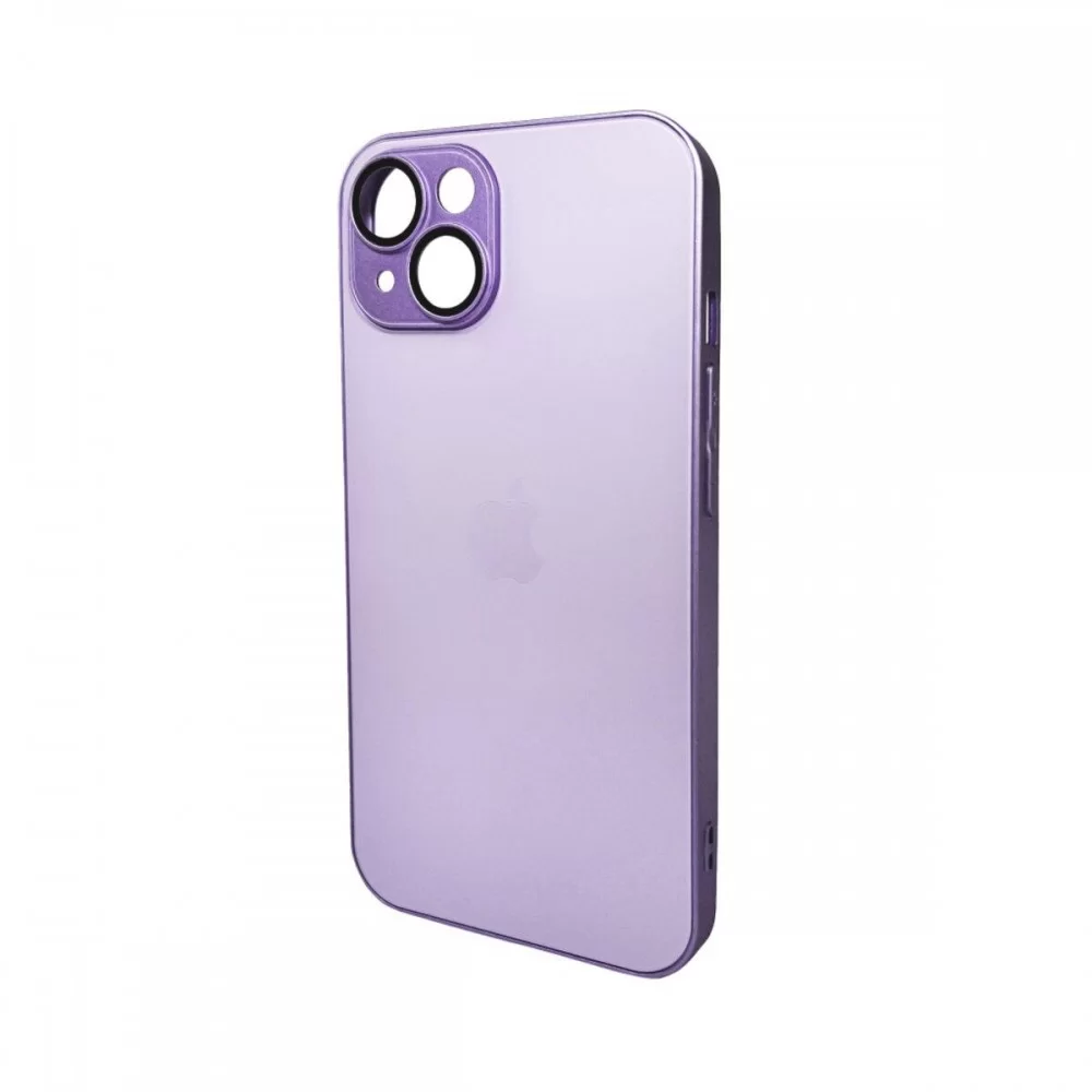 Чохол для смартфона AG Glass Matt Frame Color Logo for Apple iPhone 15 Light Purple (AGMattFrameiP15LPurple)