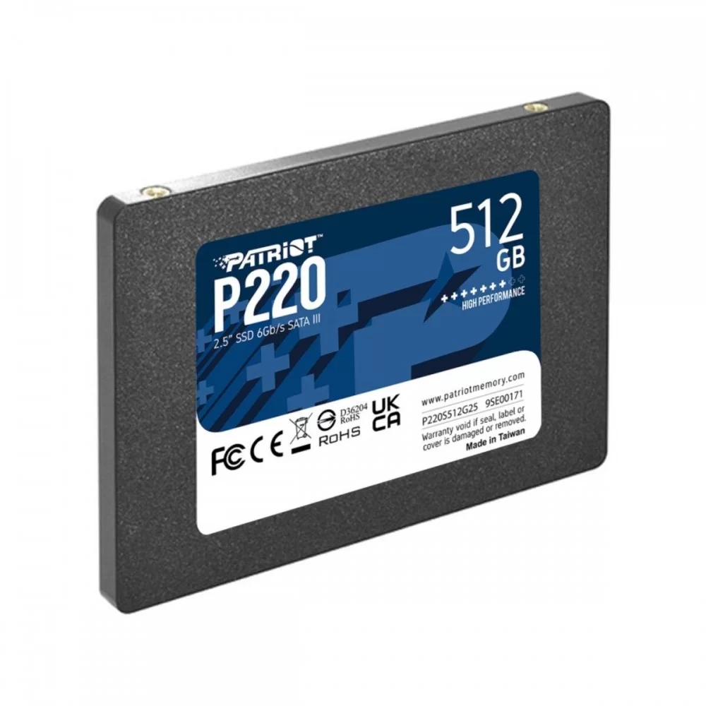 SSD Patriot P220 512GB 2.5" 7mm SATAIII (P220S512G25)