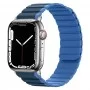 Силиконовый магнитный ремешок STR MagStrap для Apple Watch 49/42/44/45 mm - Black/Orange