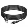 Кабель HOCO X91 Radiance 60W charging data cable for Type-C to Type-C(L=3M) Black (6931474788733)