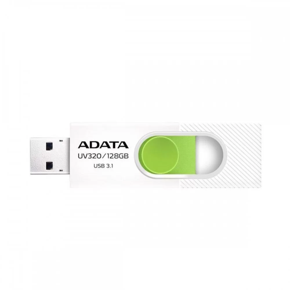 Flash A-DATA USB 3.0 AUV 320 128Gb White/Green (AUV320-128G-RWHGN)