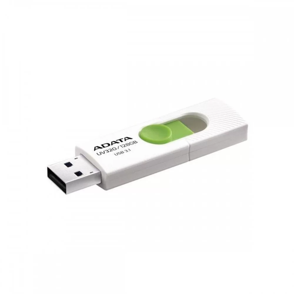 Flash A-DATA USB 3.0 AUV 320 128Gb White/Green (AUV320-128G-RWHGN)