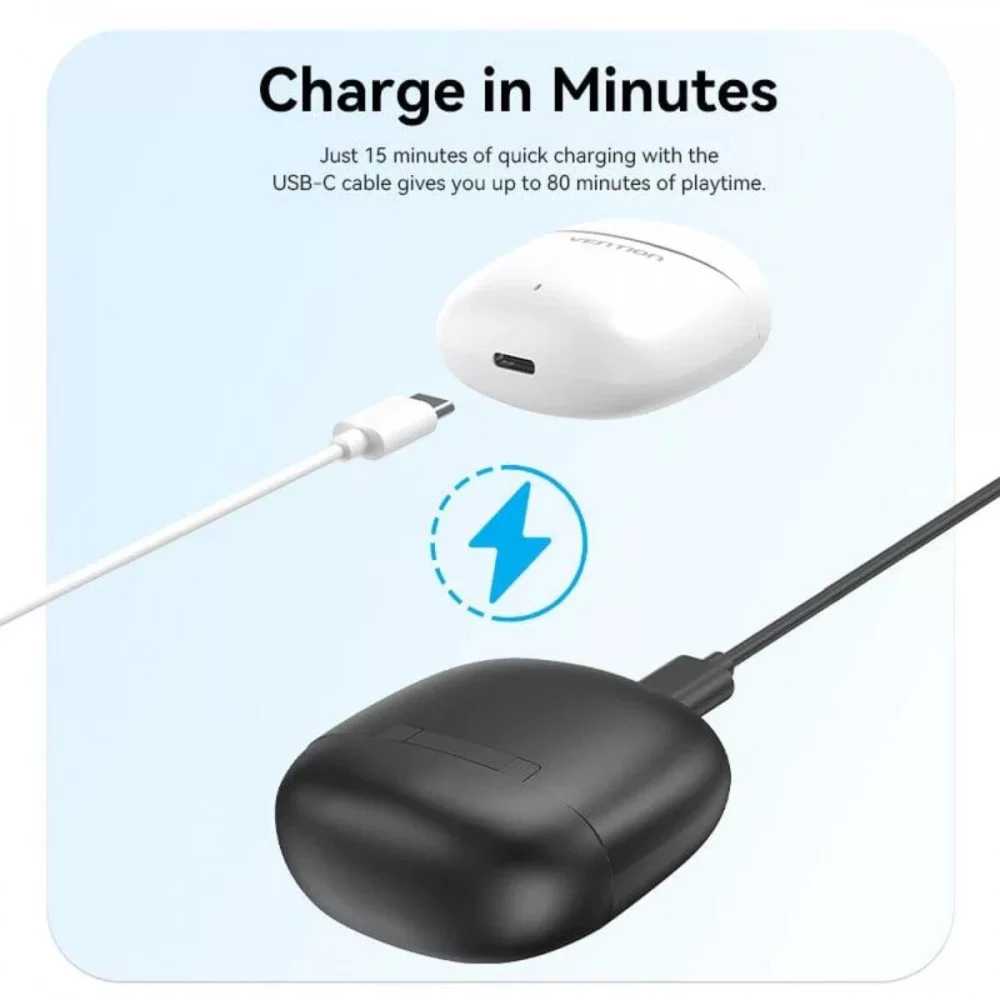 Навушники Vention Elf Earbuds E02 Black (NBGB0) (NBGB0)