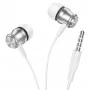 Навушники BOROFONE BM75 Platinum metal universal earphones with microphone Silver (BM75S)