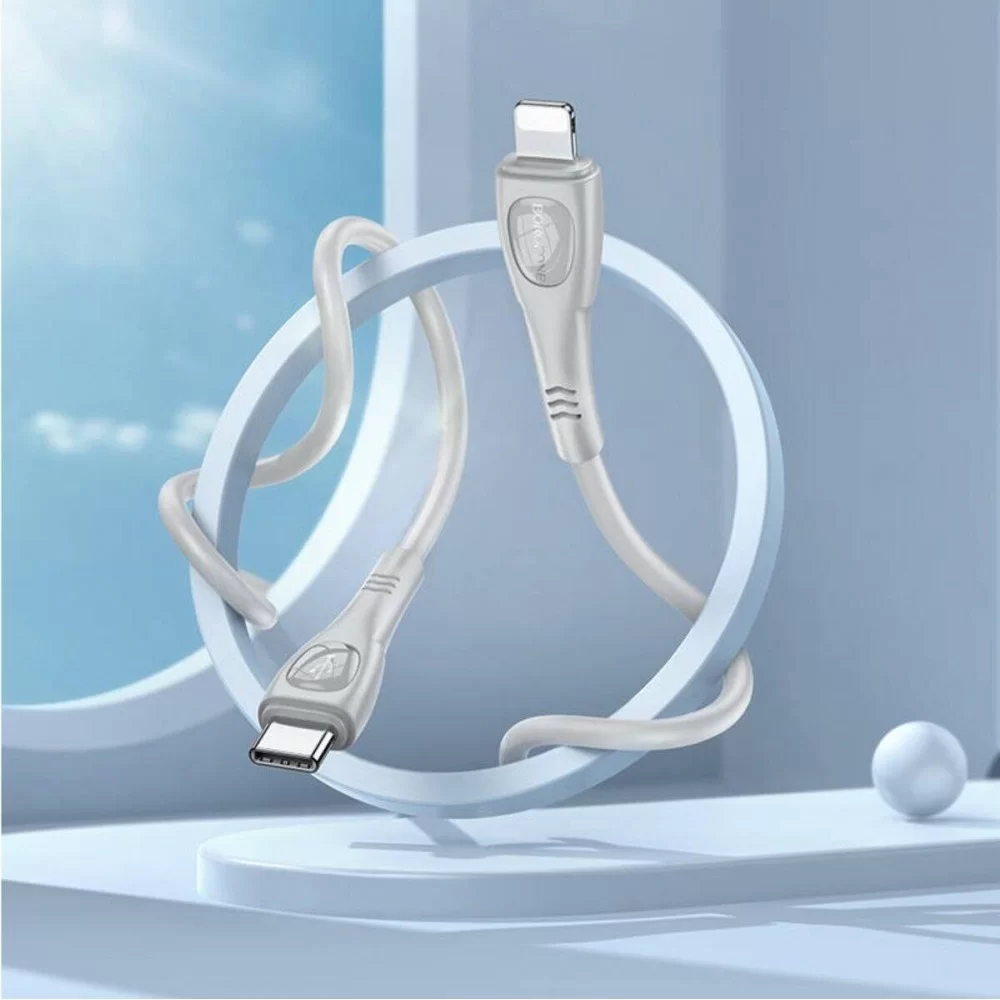 Кабель BOROFONE BX98 iP Superior PD charging data cable Gray (BX98PDLG)