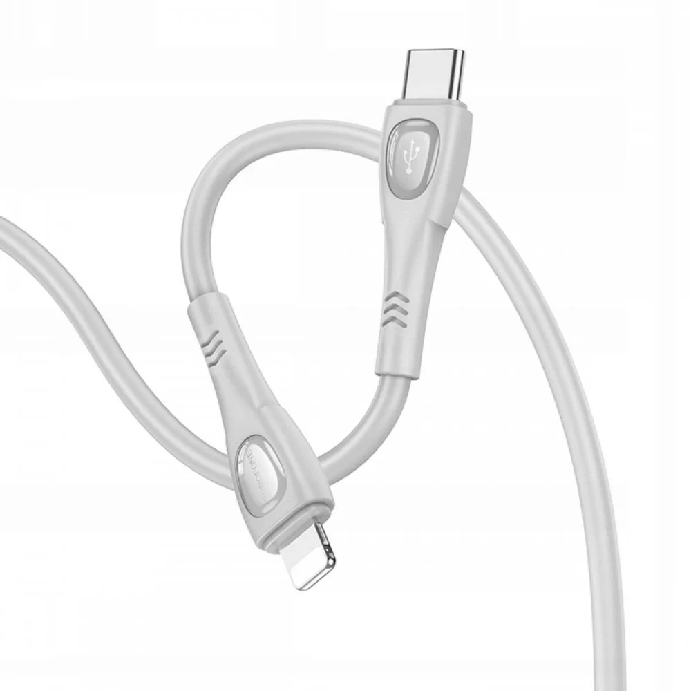 Кабель BOROFONE BX98 iP Superior PD charging data cable Gray (BX98PDLG)