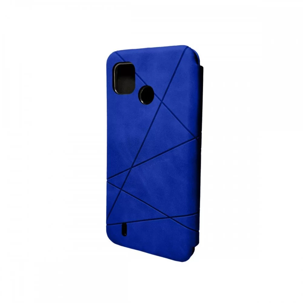 Чохол-книжка для смартфона Dekker Geometry for TECNO Spark 10 (KI5q) Blue (GeoTecSp10Blue)