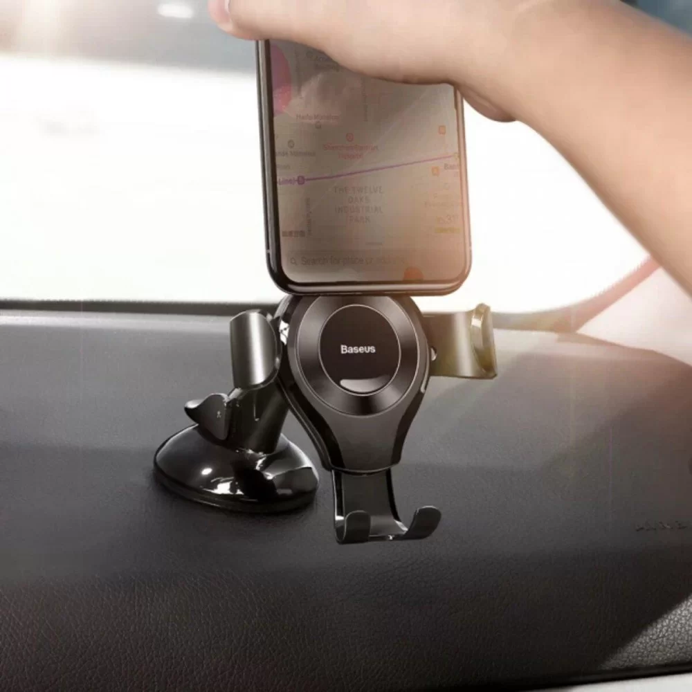 Тримач для мобiльного Baseus Osculum Type Gravity Car Mount Black (SUYL-XP01)
