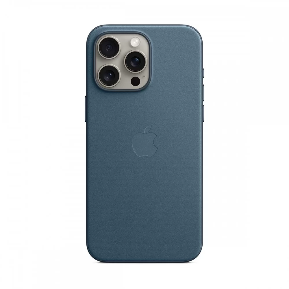 Чохол FineWoven Case with MagSafe Original for Apple iPhone 15 Pro Max (OEM) - Pacific Blue (ARM71990)