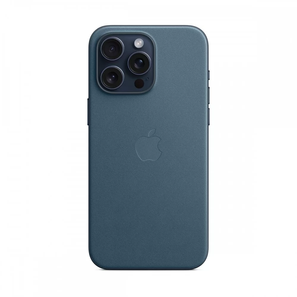 Чохол FineWoven Case with MagSafe Original for Apple iPhone 15 Pro Max (OEM) - Pacific Blue (ARM71990)