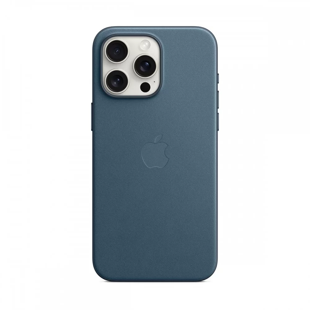 Чохол FineWoven Case with MagSafe Original for Apple iPhone 15 Pro Max (OEM) - Pacific Blue (ARM71990)