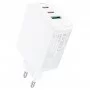 Мережевий зарядний пристрій ACEFAST A41 PD65W GaN (2*USB-C+USB-A) charger White (AFA41W)