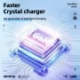 Мережевий зарядний пристрій ACEFAST A45 Sparkling series PD65W GaN (2*USB-C+USB-A) charger Mountain mist (AFA45MM)