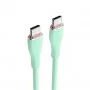 Кабель Vention USB 2.0 C Male to C Male 5A Cable 2M Light Green Silicone Type (TAWGH) (TAWGH)