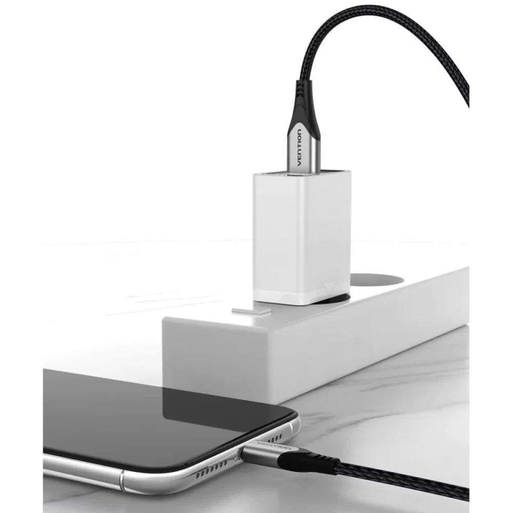 Зарядний пристрій Vention 1-port USB Wall Charger(12W) EU-Plug White (FAAW0-EU) (FAAW0-EU)