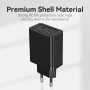 Зарядний пристрій Vention Two-Port USB(A+A) Wall Charger (18W/18W) EU-Plug Black (FBAB0-EU) (FBAB0-EU)
