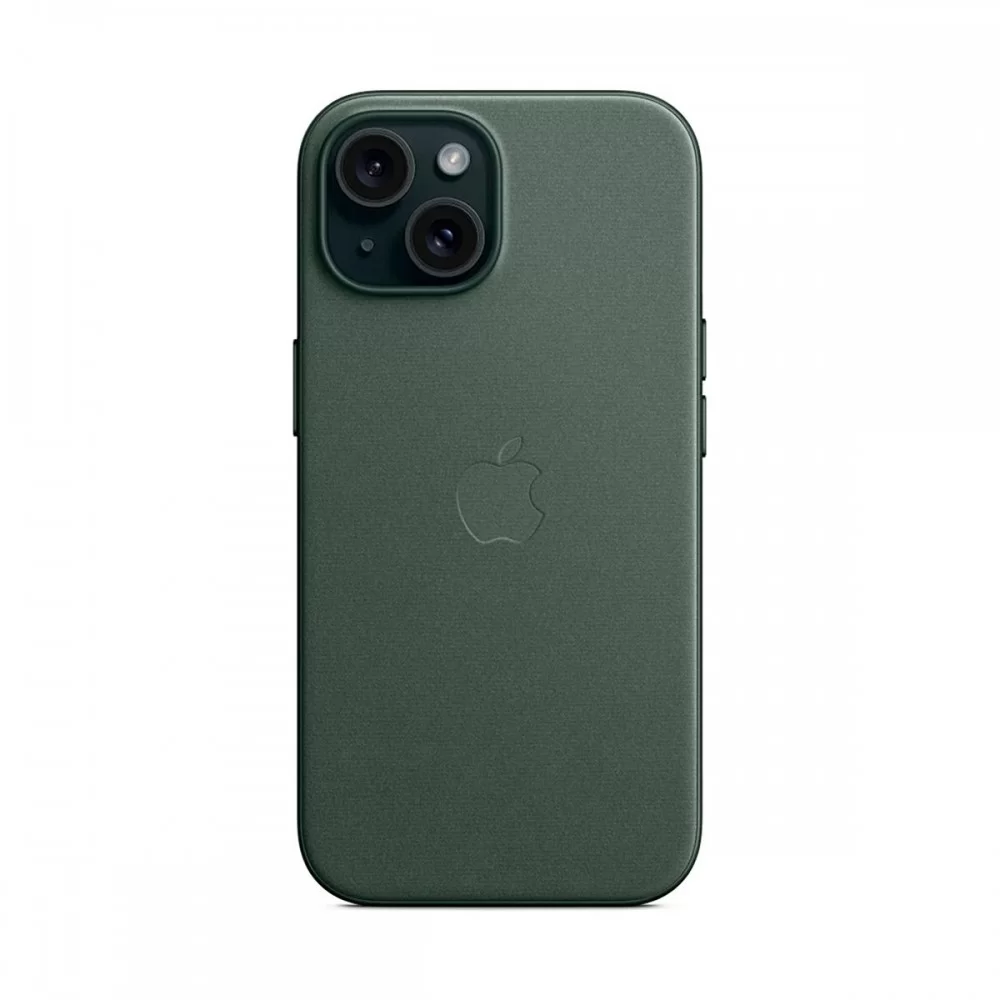Чохол FineWoven Case with MagSafe Original for Apple iPhone 15 Plus (OEM) - Evergreen (ARM71978)