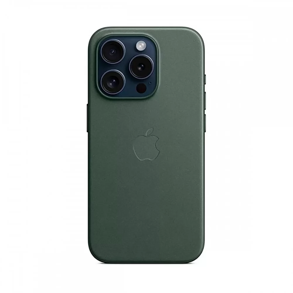 Чохол FineWoven Case with MagSafe Original for Apple iPhone 15 Pro (OEM) - Evergreen (ARM71983)