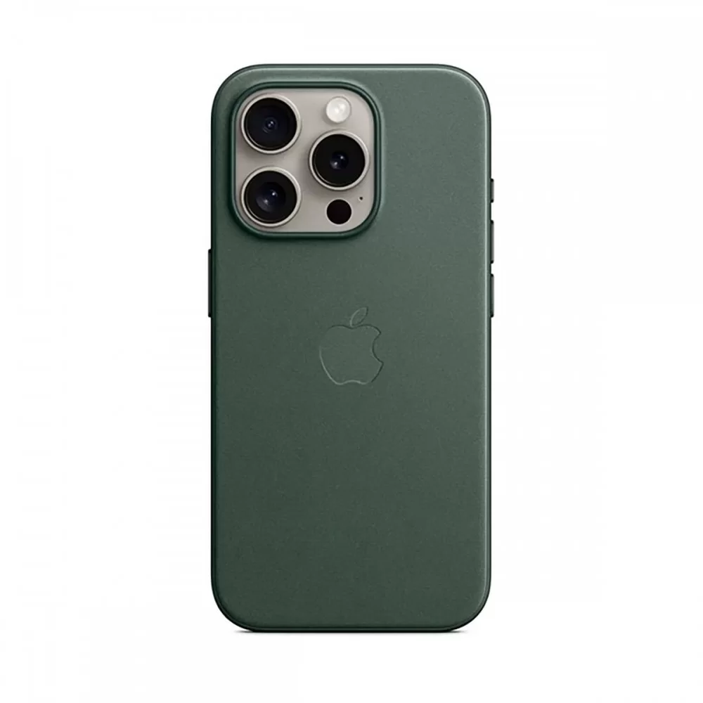 Чохол FineWoven Case with MagSafe Original for Apple iPhone 15 Pro (OEM) - Evergreen (ARM71983)