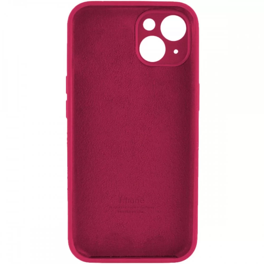 Чохол для смартфона Silicone Full Case AA Camera Protect for Apple iPhone 15 35,Maroon (FullAAi15-35)