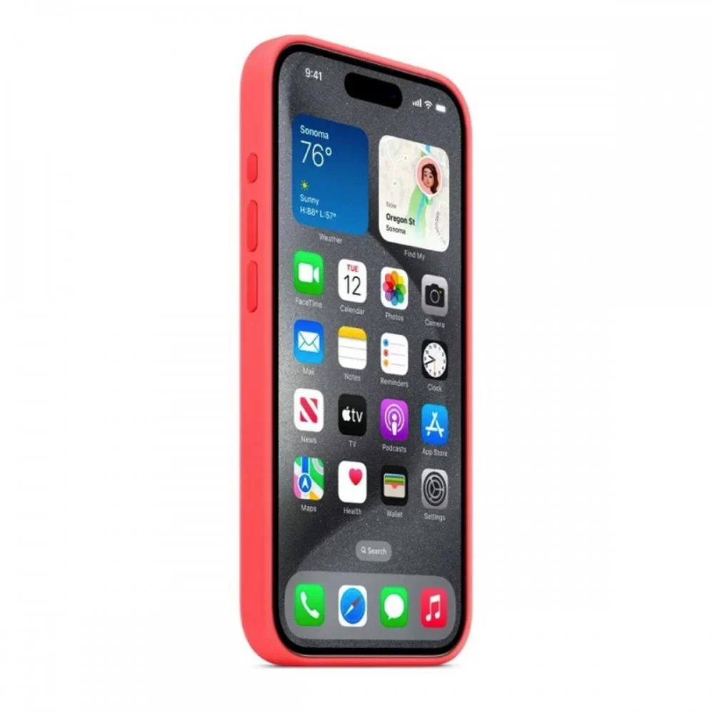 Чохол для смартфона Silicone Full Case AAA MagSafe IC for iPhone 15 Pro Max Guava (Orig15PMGuava)