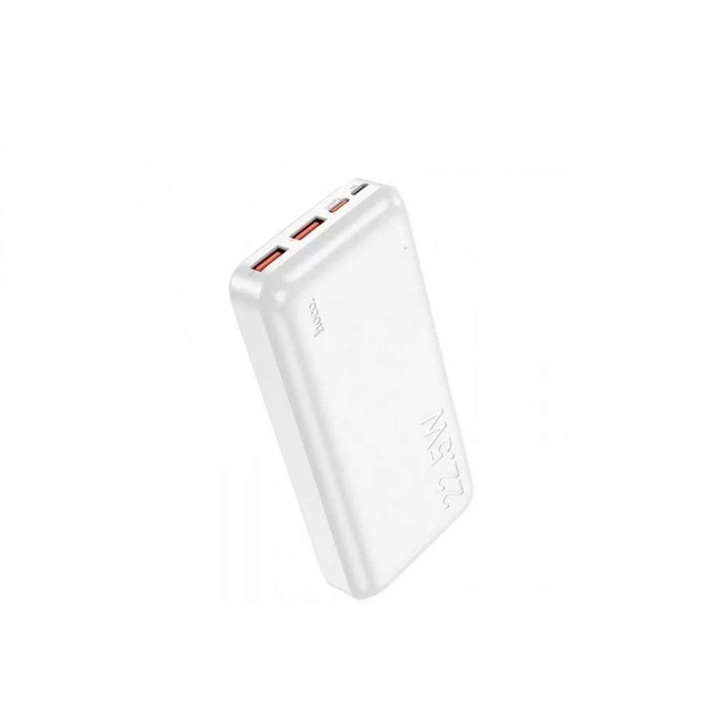 Зовнішній акумулятор HOCO J101A Astute 22.5W fully compatible power bank 20000mAh White (6931474782502)