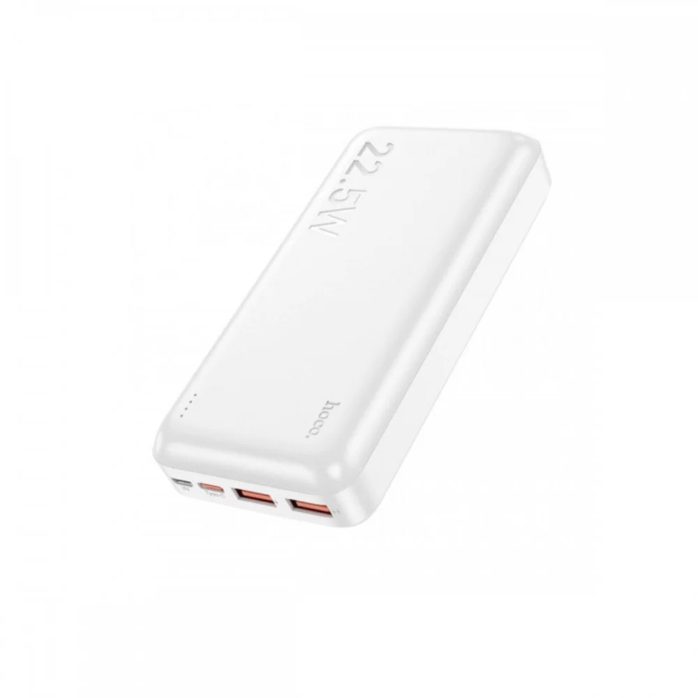 Зовнішній акумулятор HOCO J101A Astute 22.5W fully compatible power bank 20000mAh White (6931474782502)