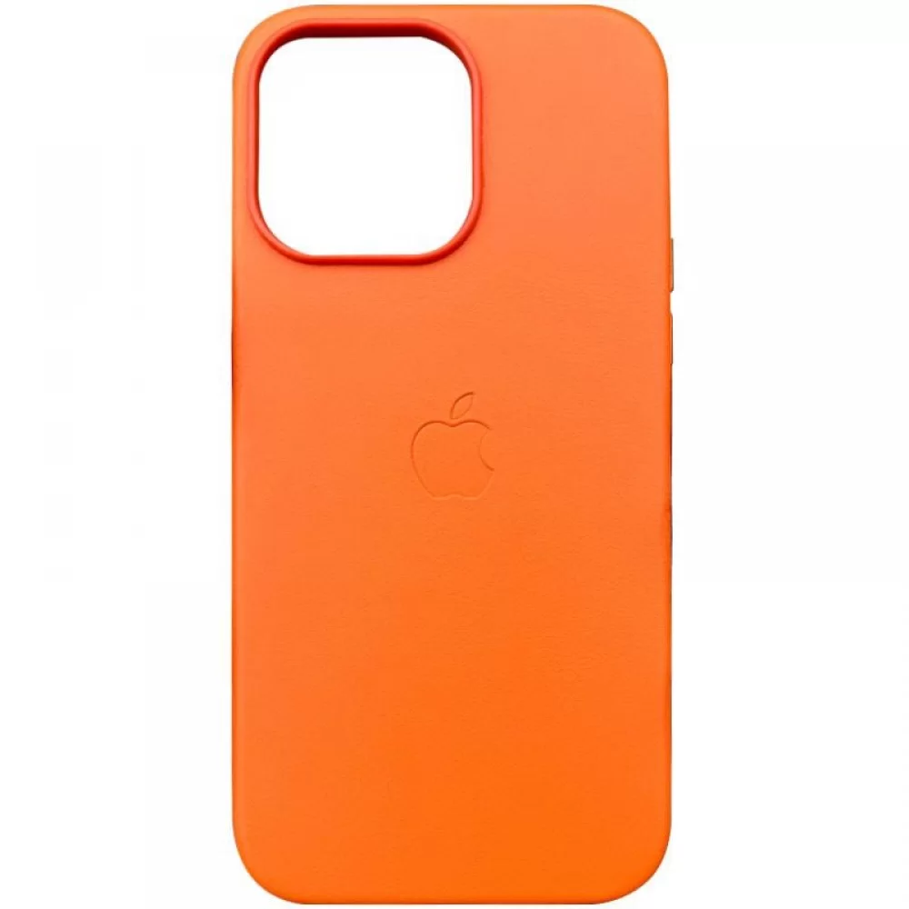 Шкіряний чохол Leather Case (AAA) with MagSafe and Animation для Apple iPhone 14 Pro Max (6.7