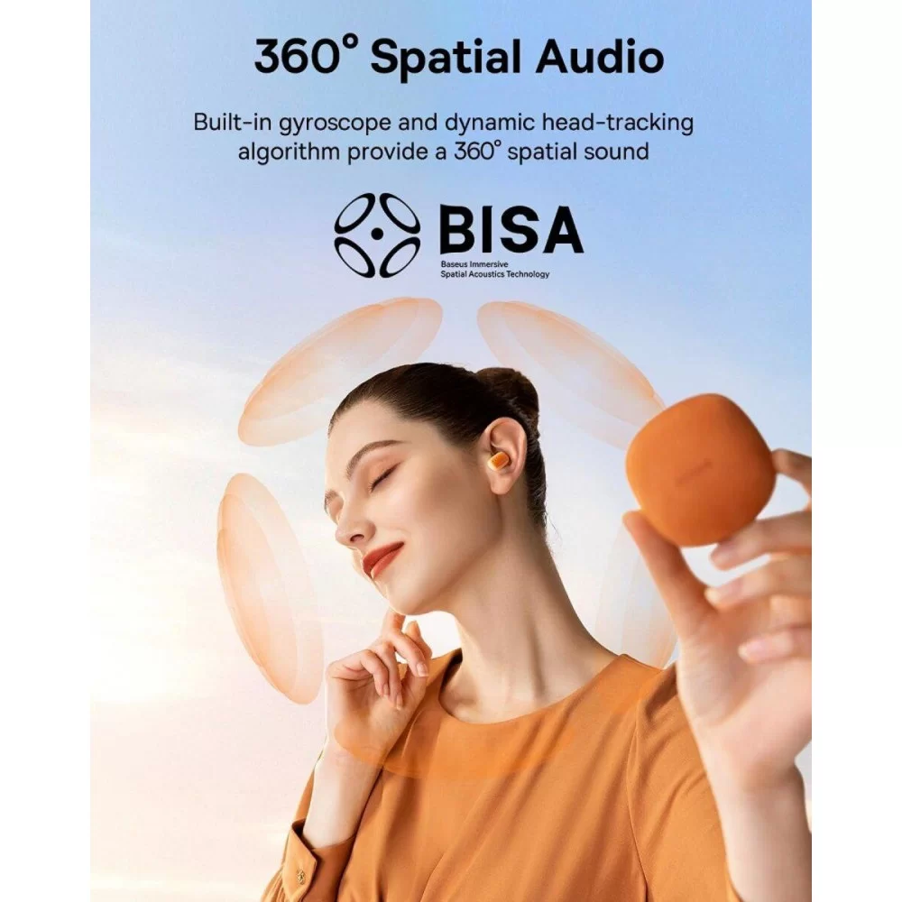 Навушники Baseus AirNora 2 True Wireless Earphones Gradient Orange (NGTW320207)