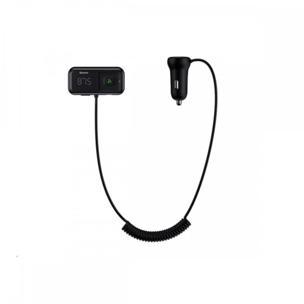 АЗП з FM-модулятором Baseus T Shaped S-16 Car Bluetooth MP3 Player Black (CCMT000201)