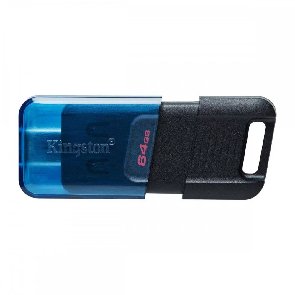 Flash Kingston USB 3.2 DT 80M 64GB Type-C Black/Blue (DT80M/64GB)
