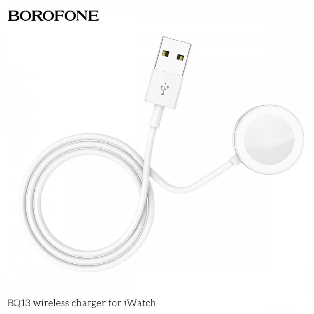 Бездротовий зарядний пристрій BOROFONE BQ13 wireless charger for iWatch White (BQ13W)