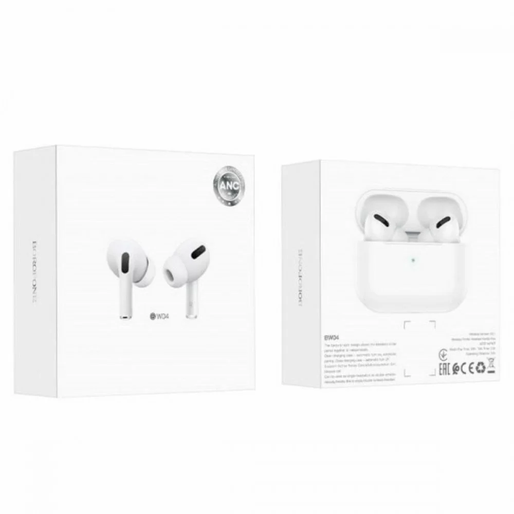 Навушники BOROFONE BW04 Active noise cancelling true wireless BT headset White (BW04)