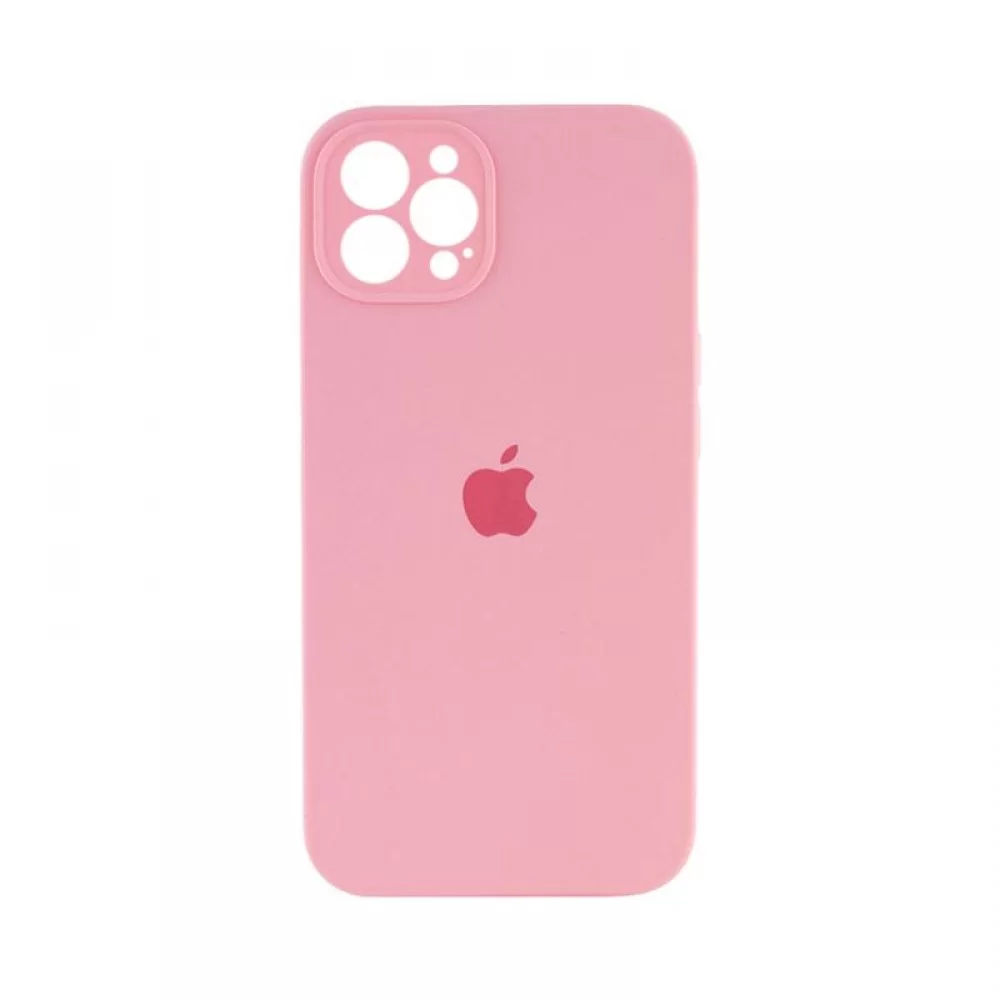 Чехол накладка Silicone Case Full Camera Protection для iPhone 14 Pro Max- light pink