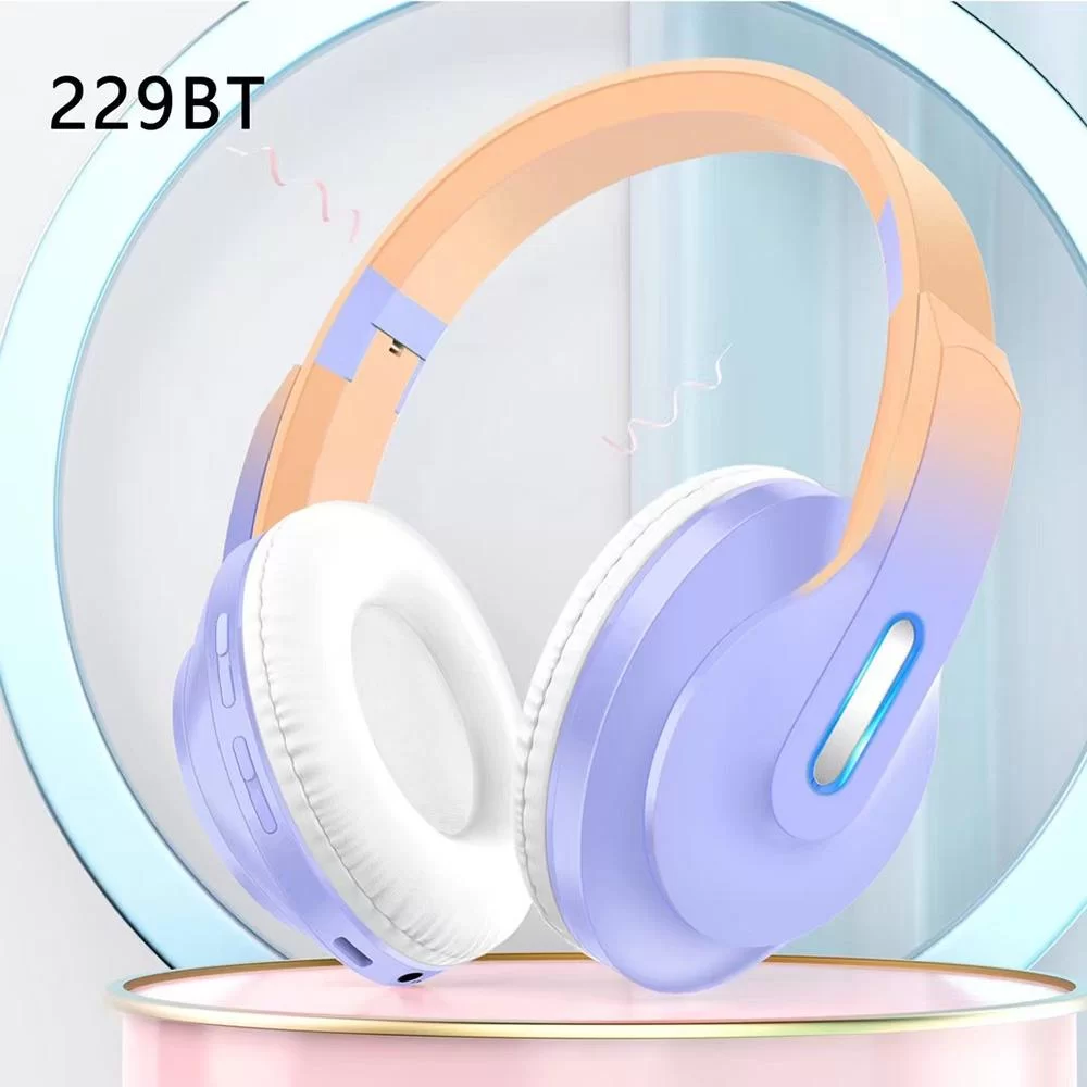 Bluetooth наушники XY-229BT- оранжевый